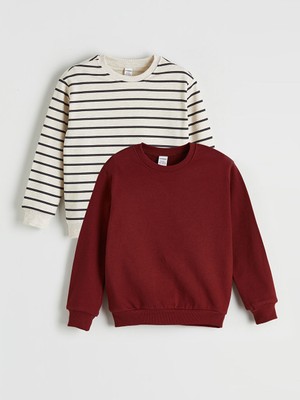 Lcw Karışık Bisiklet Yaka Erkek Çocuk Sweatshirt 2'li