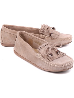 Stato Melora Hakiki Deri Püskül Detaylı Kadın Loafer