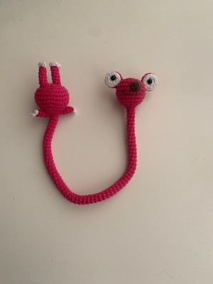 Handmade Amigurumi Pembe Sid Çanta Charmı Telli