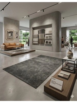 Dinarsu Armoni Kaymaz Taban Kesme Halı Yolluk