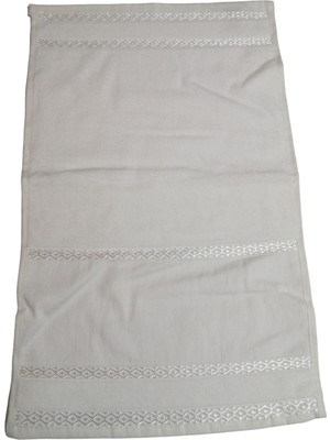 Abarta Fiesta Kadife Armüllü Punch Boşluklu Küçük Boy 30*50 cm Mutfak Havlusu Beyaz 1 Adet