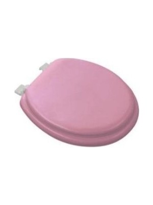Go İthalat PEMBE YUMUŞAK KLOZET KAPAK BÜYÜK PUF 42x41 cm