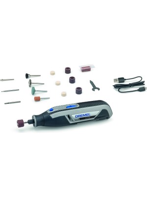Dremel Lite 7760-15 15 Parça Gravür Seti Hafif ve Kullanışlı USB Şarjlı El Motoru ile Yaratıcı Projeler