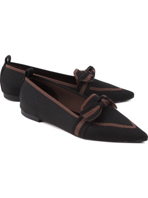 Stato Truva Triko Kadın Babet Sivri Burun Şık Premium Günlük Ayakkabı