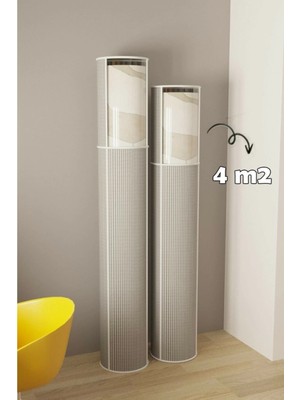 TeknoKapsül 6’lı Hava Geçiren Kapasiteli, Toz Nem Koruyucu Pvc Pencereli Halı Kılıfı Hurcu – 4 M²