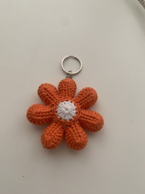 Handmade Amigurumi Çiçek Charmı & Anahtarlık