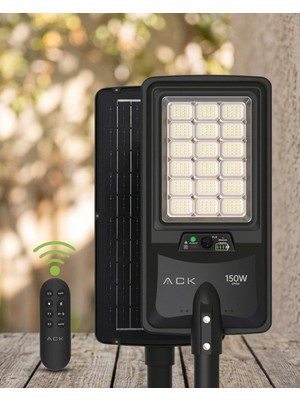 Ack AT42-09131 120W IP65 6500K Beyaz Solar Sokak Armatürü