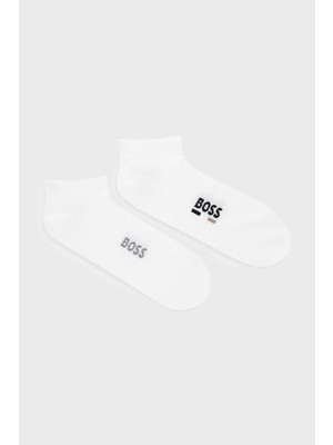Boss Pamuklu Logolu 2 Pack Çorap Erkek Çorap 50559426 100