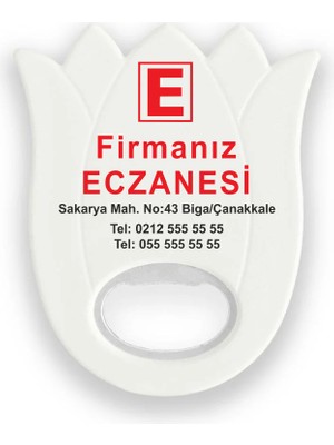 Hedef Plus 20 Adet Açacak Magnet Lale Model, Eczane Firmalarına Özel, Eczane Magnet