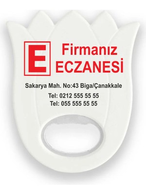 Hedef Plus 20 Adet Açacak Magnet Lale Model, Eczane Firmalarına Özel, Eczane Magnet,
