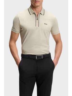 Boss Pamuklu Slim Fit Logolu Fermuarlı Polo Erkek Polo 50555698 272