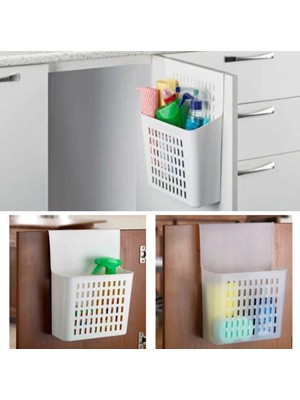 Venüs Shopping  Dolap Kapağına Asılabilir Mutfak Dolap Düzenleyici Plastik Sepet