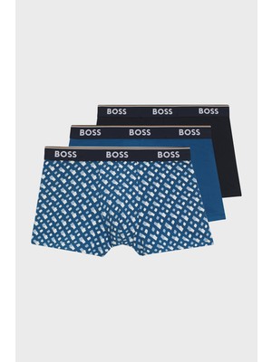 Boss Pamuklu Logolu 3 Pack Boxer Erkek Boxer 50554443 462