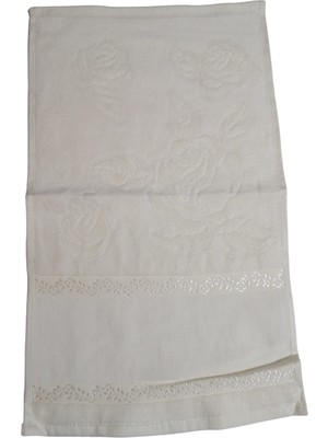 Abarta Fiesta Kadife Soft Etamin Boşluklu Krem 30*50CM Küçük Boy Mutfak Havlusu 1 Adet