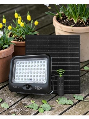 Ack AT65-19832 350W IP65 6500K Beyaz Lensli Solar LED Projektör