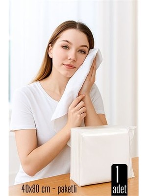Lowell Home Ieg Tek Kullanımlık Havlu - Kuru Havlu - Paketli ve Çok Amaçlı 40X80 cm 1 Adet  RSIEG14544-LWLH