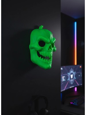 Eco Port Yeşil Korku Temalı Maske Cadılar Bayramı Dekor