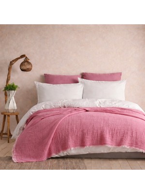 Mulberry 4 Katlı Müslin Pike Çift Kişilik I Battal Boy  – %100 Pamuklu, Nefes Alabilir, Yumuşak Dokulu Dört Mevsim Kullanım 240X260 cm