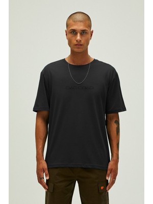 Bad Bear Erkek Tişört Erkek Siyah T-Shirt Small Lınes T-Shırt Os 26.01.07.034-SİYAH