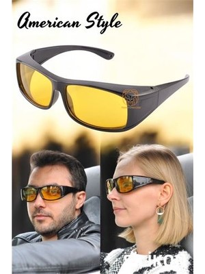 Toyigoo Turk Güvenli Gece Sürüş Görüş Gözlüğü Sis Far Işık Önleyici Anti-Fog Gözlük