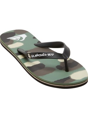 Quiksilver Erkek Terlik Molokai Art Iı Siyah/kahverengi/yeşil Günlük Giyim