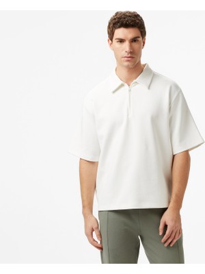 Nautica Erkek Ekru Regular Fit Polo Yaka T-Shirt