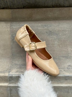 Erva'nın Butiği Nude Cilt (Ceo) Toka Detay Kadın Babet