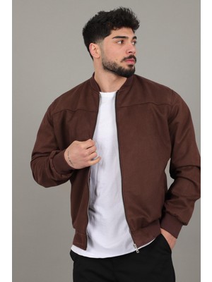 Stil Kombin Kolej Yaka Bel Lastikli Süet Mevsimlik Mont Bl 1711-60287