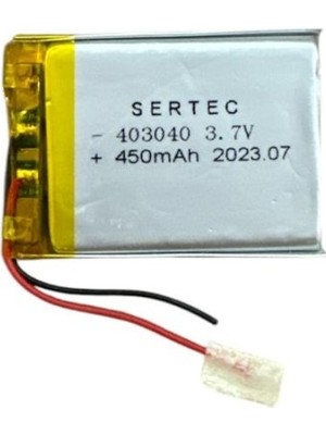 Epilons 403040 3.7V 450 MAh Li-Polymer Pil (Devreli/1.5A)