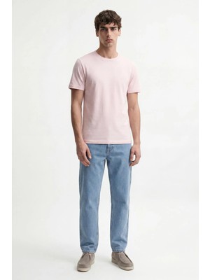 Antioch Pembe Pamuklu Erkek T-Shirt