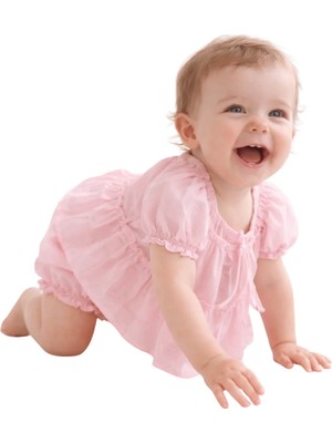 Fancy Kids Antalya Kız Çocuk İkili Takım – Pötikareli Pembe Bebe Model %100 Pamuk