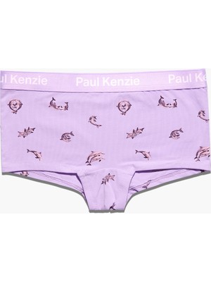 Paul Kenzie x Doğa Derneği - Desenli Kadın Boyshort Külot - Afalina