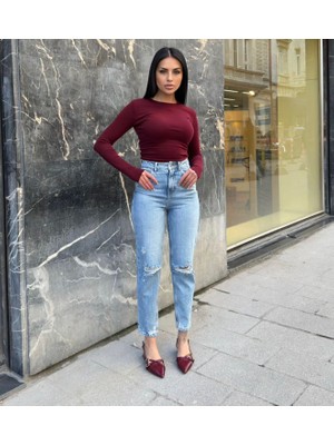 Aida Fashion Lazer Mom Jeans