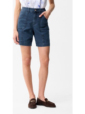 Love My Body Cepli Jean Şort Mavi 170L9100002