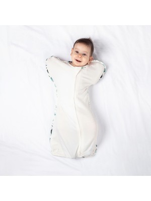 Zuppers 1 Tog Kelebek Kundak Uyku Tulumu 3 - 6 Ay Erkek Çocuk İçin Günlük Leaf Temalı Tasarım