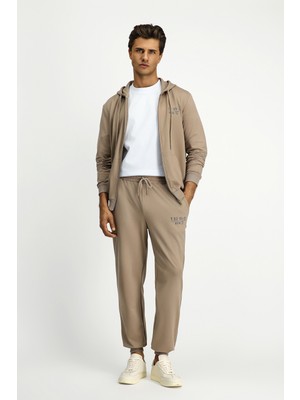 Kiğılı Regular Fit Pamuklu Baskılı Sweatpant / Eşofman Altı