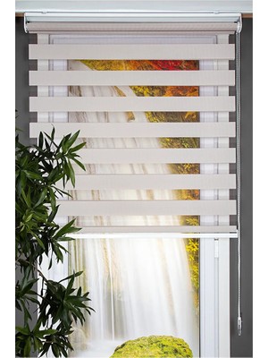 Koçtaş Kumaş Zebra Perde Açık Gri 120X200