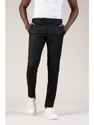 Perpant Slimfit Kemer Tokalı Yazlık Kumaş Pantolon