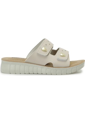 Polaris 409005.Z6FX Bej Kadın Terlik