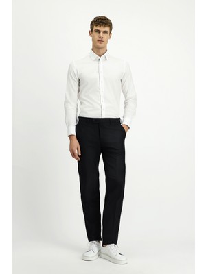 Kiğılı 7 Drop Slim Fit Dar Kesim Yünlü Klasik Kumaş Pantolon