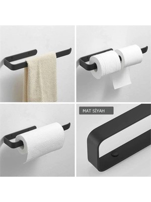 Gültekin Metal Mat Siyah Havluluk