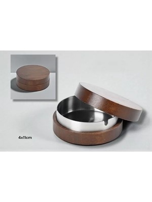 Kahverengi Bambu Kapaklı Küllük Midastech