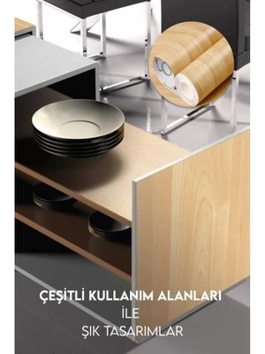 Ahşap Görünümlü Kendinden Yapışkanlı Kaplama Folyosu 5 Metre Midastech