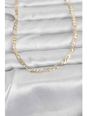 Gültekin cm 14K Gold Renk Kuşgözü Zincir Model 60 cm Kadın Kolye