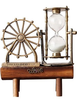 Dekoratif Dönme Dolap Biblolu Kum Saati Midastech