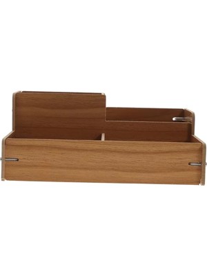 Ahşap Masa Üstü Düzenleyici Kutu Midastech