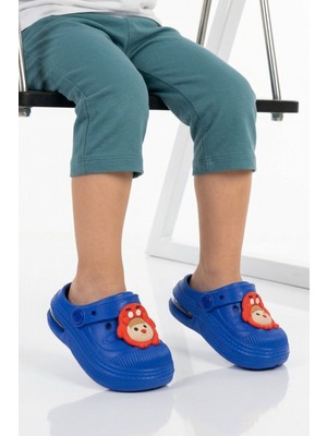 Walkway Saks Eva Hafif Esnek Unisex Çocuk Sabo Terlik 2316 B-P