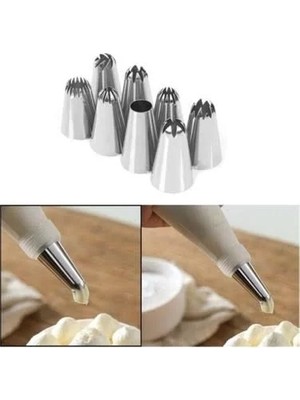 Krema Sıkma Seti 10 Parça Midastech