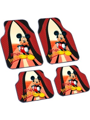 PINUKS Decomat Polimer Pvc Paspas  Baskılı Miki Maus Takım
