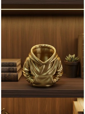 Gültekin Gold Hoodie Kalemlik 10X10 cm Masa Üstü Düzenleyici